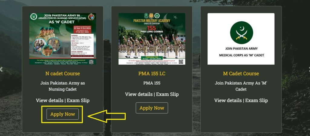 Pakistan Army Fresh AFNS Jobs 2024